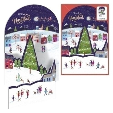 70231-CHRISTMAS DOHE 115x170 MAÑANA DE NAVIDAD precio por 6 unidades