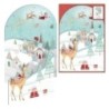 70234-CHRISTMAS DOHE 115x170 ALDEA NAVIDEÑA precio por 6 unidades