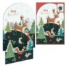70235-CHRISTMAS DOHE 115x170 ANIMALES EN EL BO precio por 6 unidades