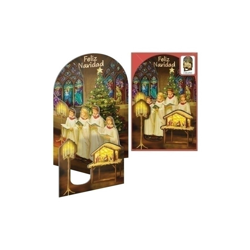 70238-CHRISTMAS DOHE 115x170 CANTANDO A LA NAV precio por 6 unidades