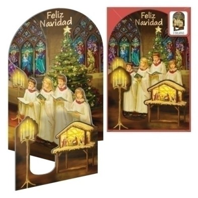 70238-CHRISTMAS DOHE 115x170 CANTANDO A LA NAV precio por 6 unidades