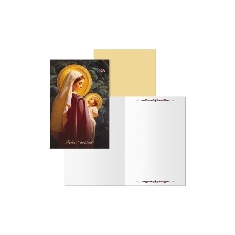 70188-CHRISTMAS DOHE 115x170 VIRGEN precio por 6 unidades