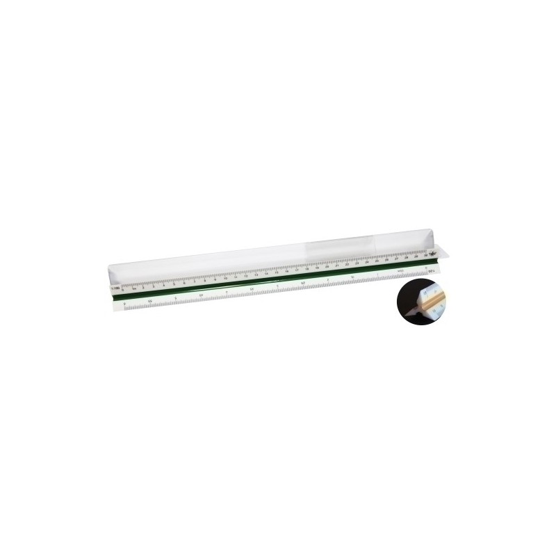 271137-ESCALIMETRO TRIANGULAR ESCOLAR 30 CM precio por 20 unidades