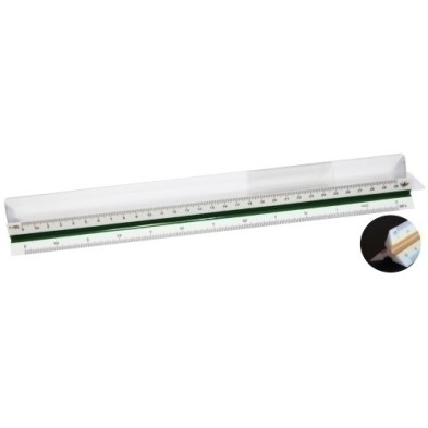271137-ESCALIMETRO TRIANGULAR ESCOLAR 30 CM precio por 20 unidades