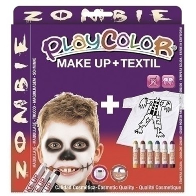 58041-PACK PLAYCOLOR MAQUILL.+TEXTIL ZOMBIE precio por 1 unidades