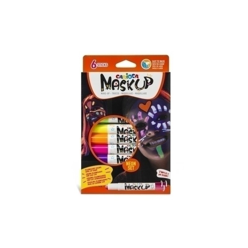 43156-MAQUILL.CARIOCA BARRA FLUO SET DE 6 precio por 1 unidades