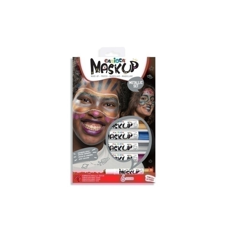 43155-MAQUILL.CARIOCA BARRA METALLIC SET DE 6 precio por 1 unidades