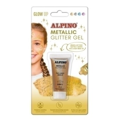 DL000602-MAQUILL.ALPINO GLITTER MET. ORO B/1 precio por 1 unidades