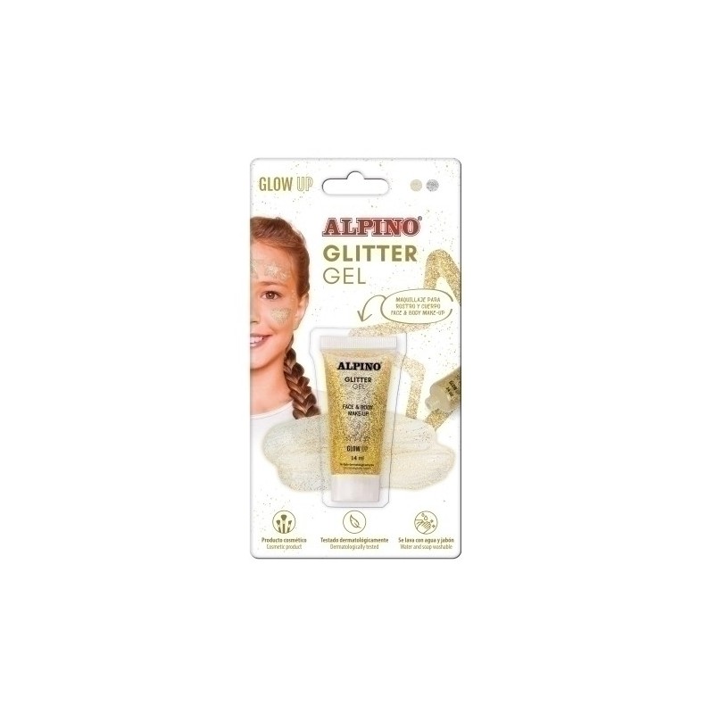 DL000606-MAQUILL.ALPINO GLITTER MET. ORO B/1 precio por 1 unidades