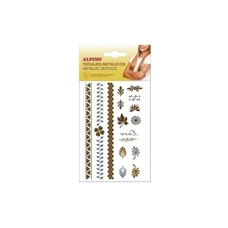 DL000650-MAQUILL.ALPINO TATUAJE METALICO precio por 1 unidades