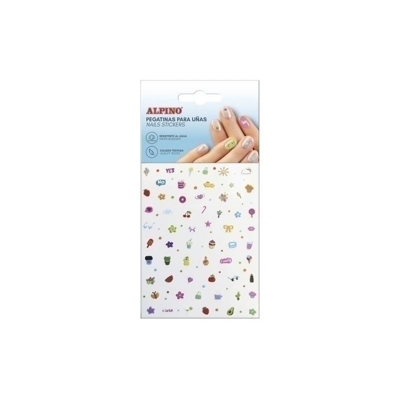 DL000640-MAQUILL.ALPINO PEGATINAS PARA UÑAS precio por 1 unidades
