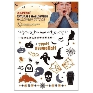DL000651-MAQUILL.ALPINO TATUAJE HALLOWEEN precio por 1 unidades