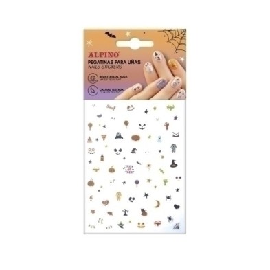 DL000641-MAQUILL.ALPINO PEGATINAS PARA UÑAS HALLO precio por 1 unidades