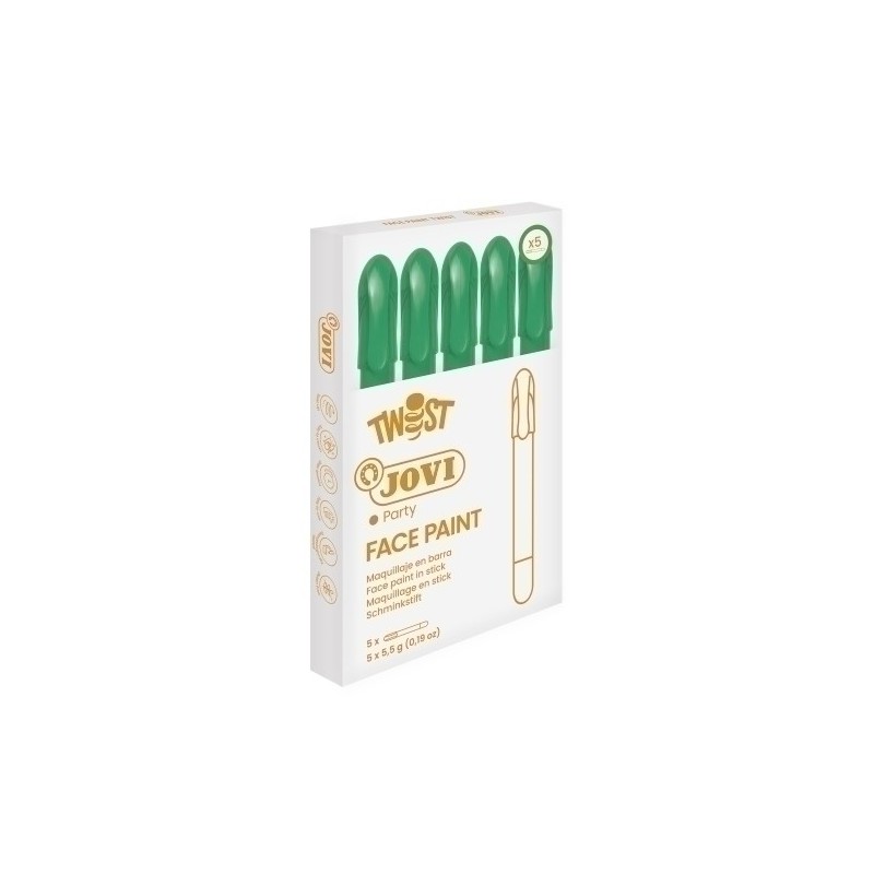 19111-MAQUILL.JOVI BARRA 5.5 g CAJA 5 VERDE precio por 1 unidades