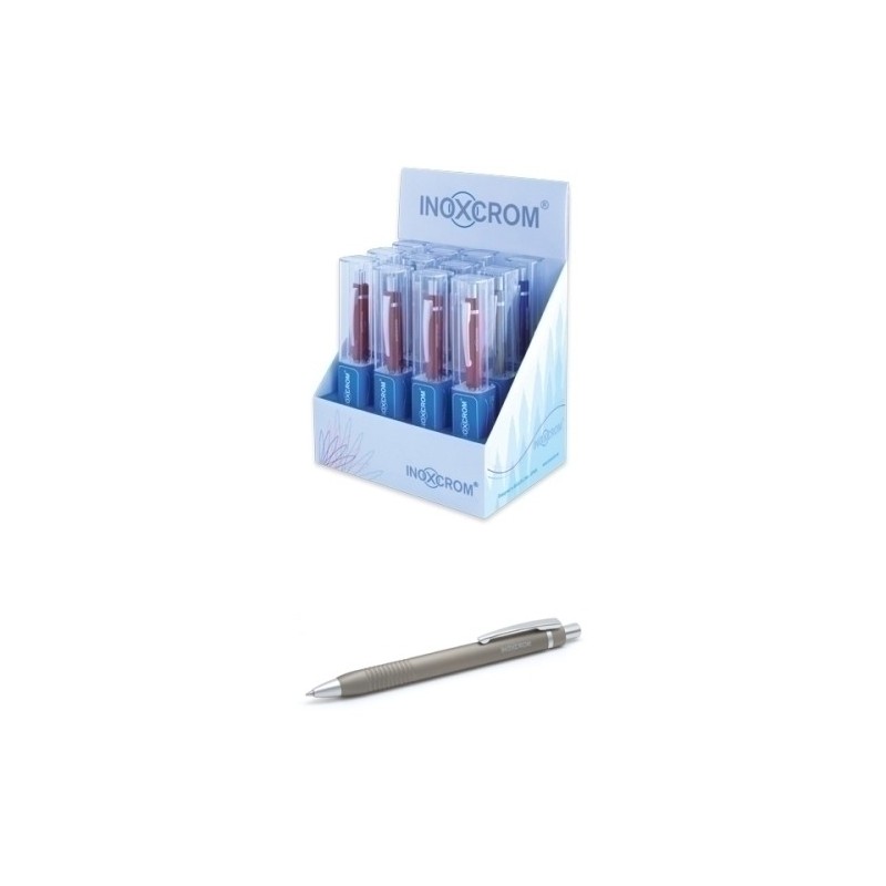 042101004-BOLIGRAFO INOXCROM SPIN EXP.12 precio por 1 unidades