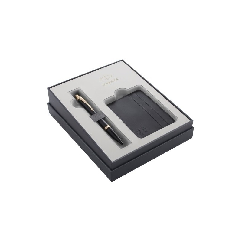 2122000-JUEGO BOLIGRAFO URBAN GT NEGRO+TARJETERO precio por 1 unidades