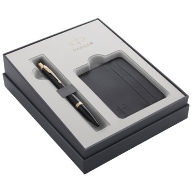 2122000-JUEGO BOLIGRAFO URBAN GT NEGRO+TARJETERO precio por 1 unidades