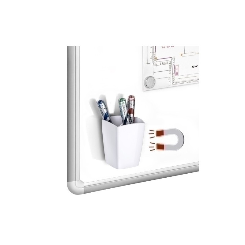 1005310021-PORTA LAPICES CEP MAGNETICO BLANCO precio por 1 unidades