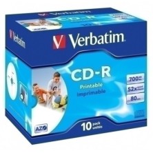 43325-CD-ROM VERBATIM 700MB 52x JEWEL C/10 precio por 1 unidades