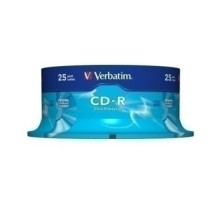 43432-CD-ROM VERBATIM 700MB 52x SPINDLE 25 precio por 1 unidades