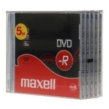 275517-DVD-R MAXELL 4.7GB 16x JEWEL CASE P/5 precio por 1 unidades