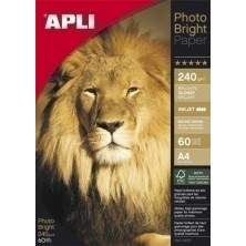 04137-P.INKJET APLI FOTO A4 240g 60h BRIGHT precio por 1 unidades