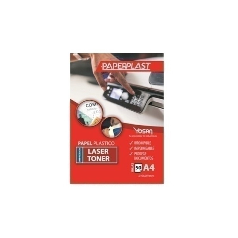 0558UPPB250A4-PAP.YOSAN PLASTICO BLANCO A4 250Mic precio por 50 unidades