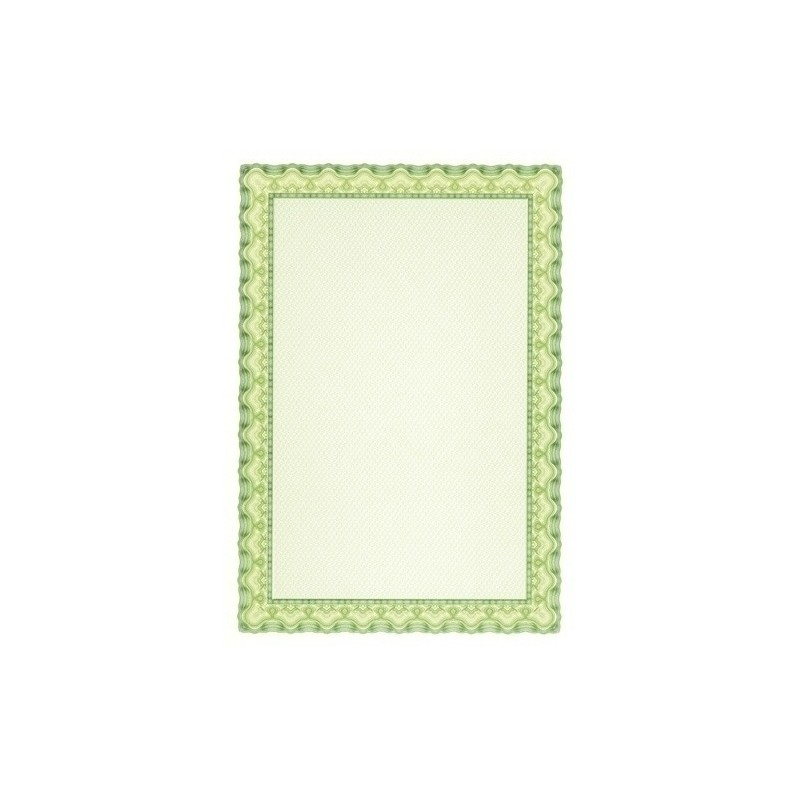 11969-PAPEL DIPLOMA A4 APLI 115g 10h VERDE ESM precio por 1 unidades