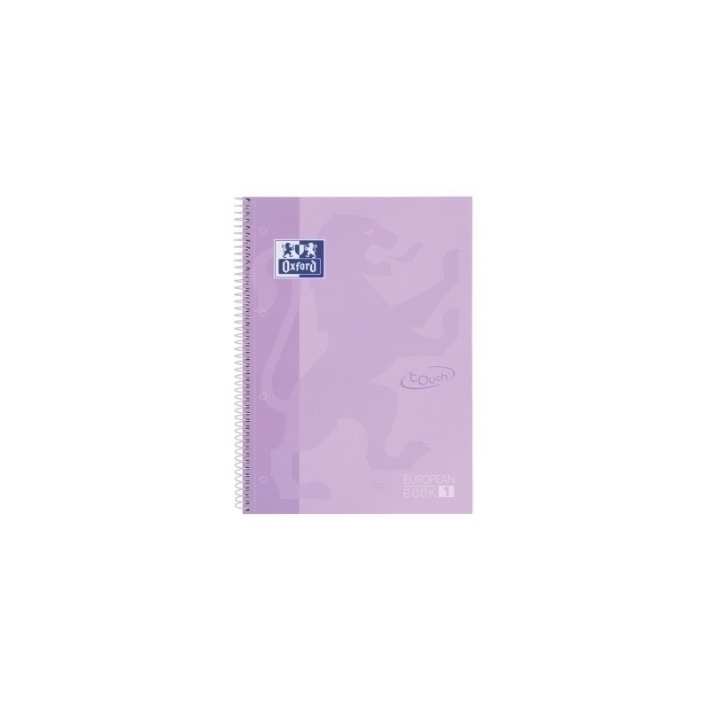 400117273-BLOCK OXF. EU.BOOK 1 A4 80h CD.5 LAVANDA precio por 5 unidades