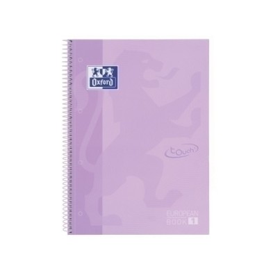 400117273-BLOCK OXF. EU.BOOK 1 A4 80h CD.5 LAVANDA precio por 5 unidades