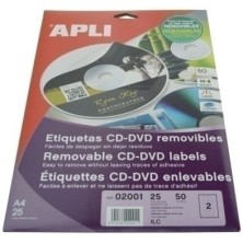 02001-ETIQ.IMP.APLI 02001 25h A4 CD.REMØ114x41 precio por 1 unidades