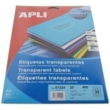 01224-ETIQ.IMP.APLI 01224 20h A4 70x37 precio por 1 unidades