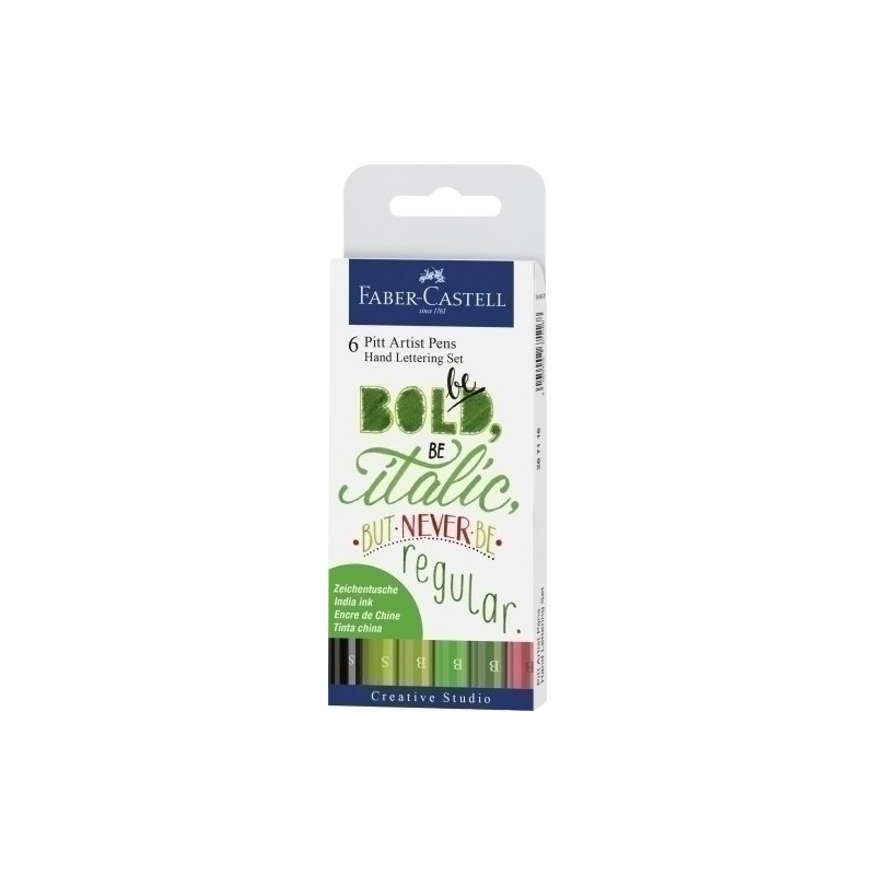 267117-ROTUL.FABER PITT HAND LETTERING B/6 precio por 1 unidades