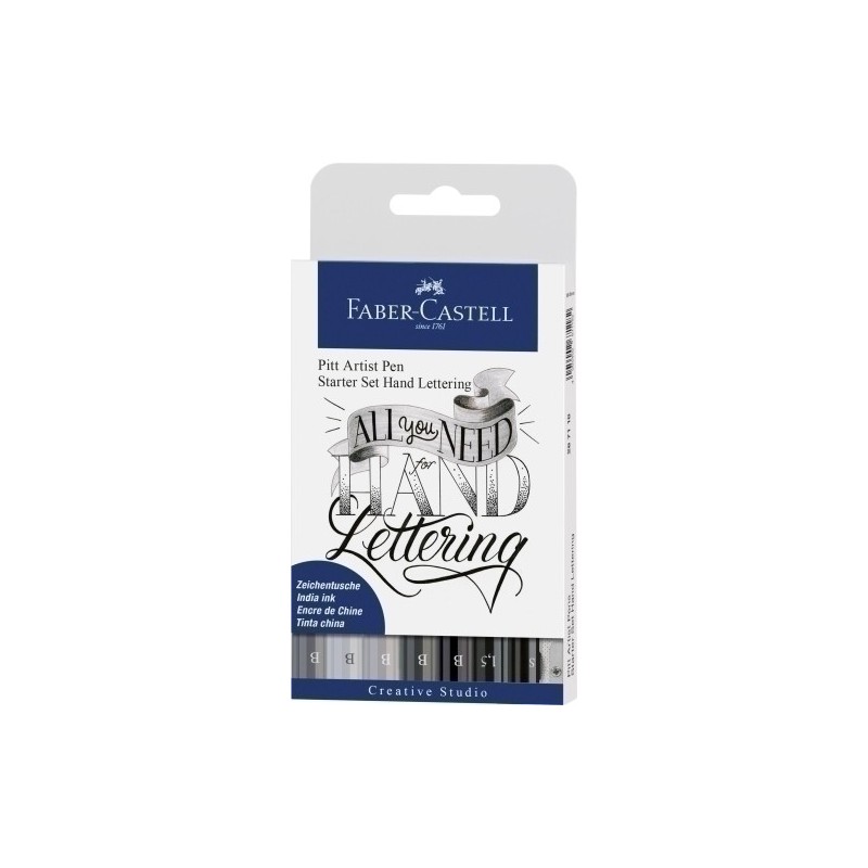 267118-ROTUL.FABER PITT HAND LETTERING B/9 precio por 1 unidades
