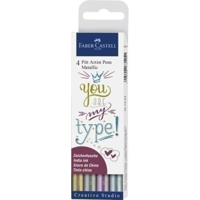 167304-ROTUL.FABER PITT ESTUCHE DE 4 precio por 1 unidades