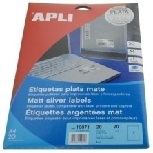 10071-ETIQ.IMP.APLI 10071 20h A4 PRIPT 210x297 precio por 1 unidades