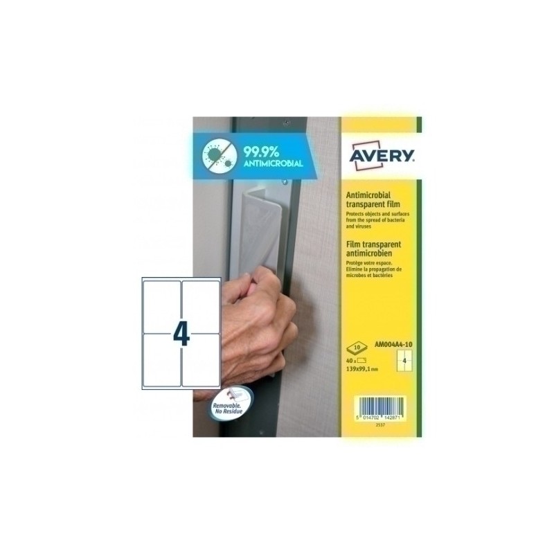 AM004A4-ETIQ.AVERY AM004A4 ANTIB. 10h A4 139x99 precio por 1 unidades