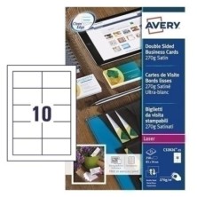 C32026-25-TARJETAS AVERY IMPRESORA C32026-25 precio por 5 unidades