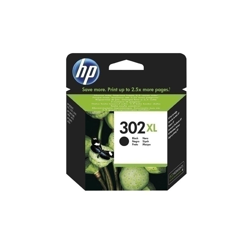 F6U68AE-CART.IJ.HP F6U68AE Nº302XL NEGRO 480 PÁG precio por 1 unidades