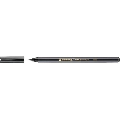 1340001-ROTUL.EDDING 1340 BRUSHPEN NEGRO precio por 10 unidades