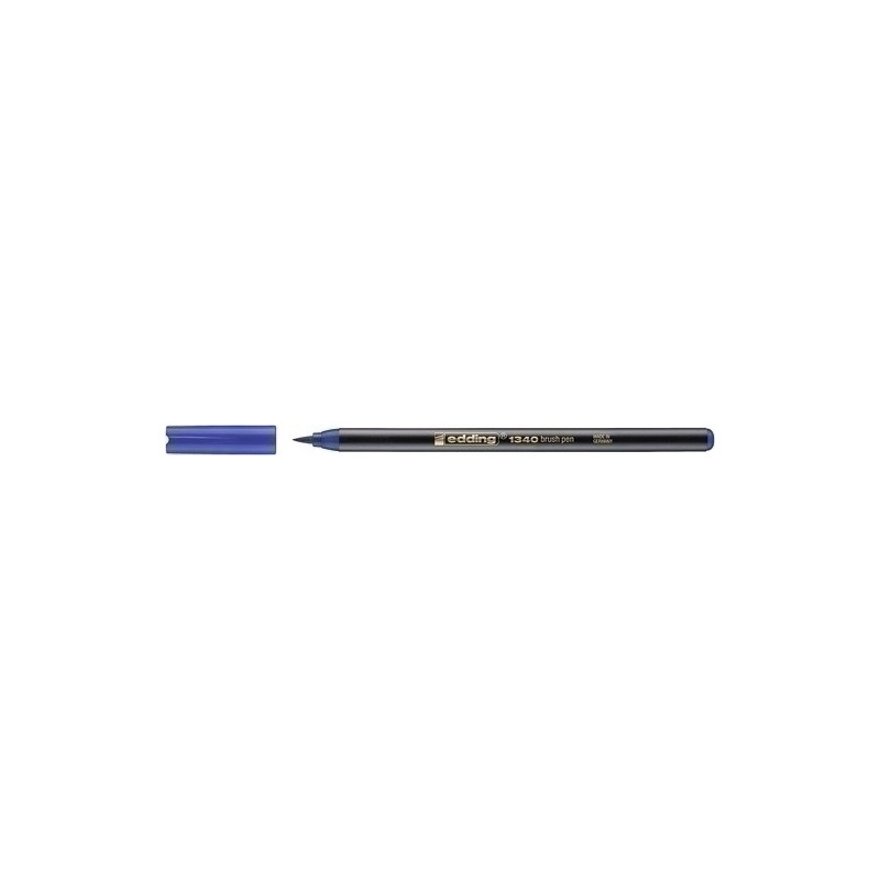 1340003-ROTUL.EDDING 1340 BRUSHPEN AZUL precio por 10 unidades