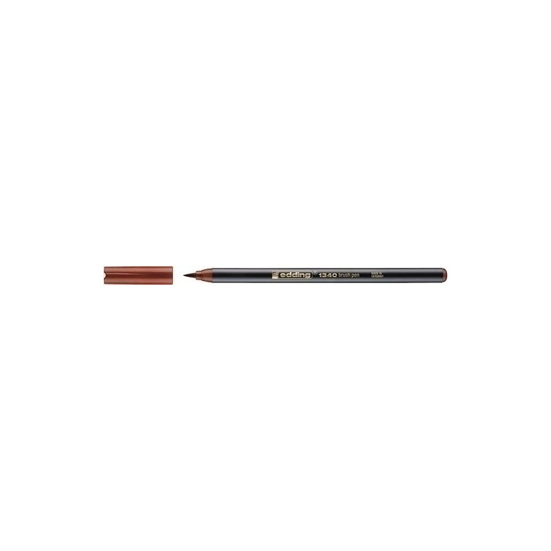 1340007-ROTUL.EDDING 1340 BRUSHPEN MARRON precio por 10 unidades