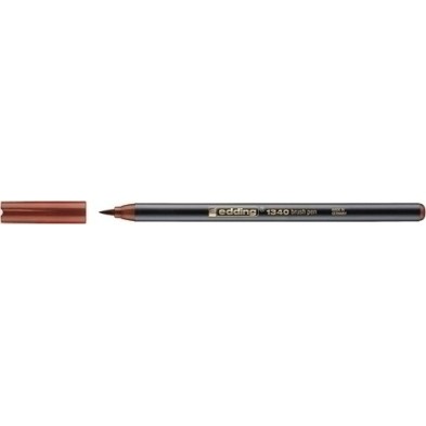 1340007-ROTUL.EDDING 1340 BRUSHPEN MARRON precio por 10 unidades