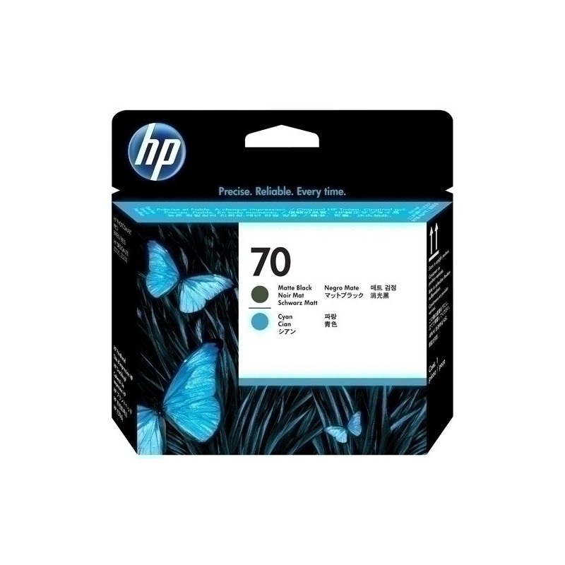 C9404A-CAB.IJ.HP C9404A Nº70 NEGRO MATE y CIAN precio por 1 unidades