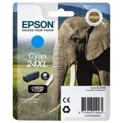 T243240-CART.IJ.EPSON T243240 Nº24XL CIAN precio por 1 unidades
