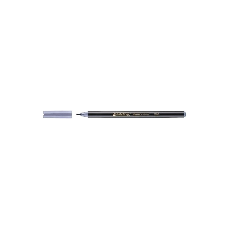 1340026-ROTUL.EDDING 1340 BRUSHPEN G.PLATA precio por 10 unidades