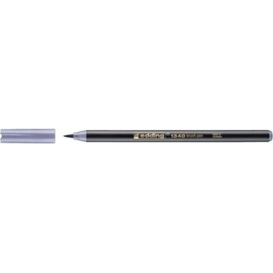 1340026-ROTUL.EDDING 1340 BRUSHPEN G.PLATA precio por 10 unidades