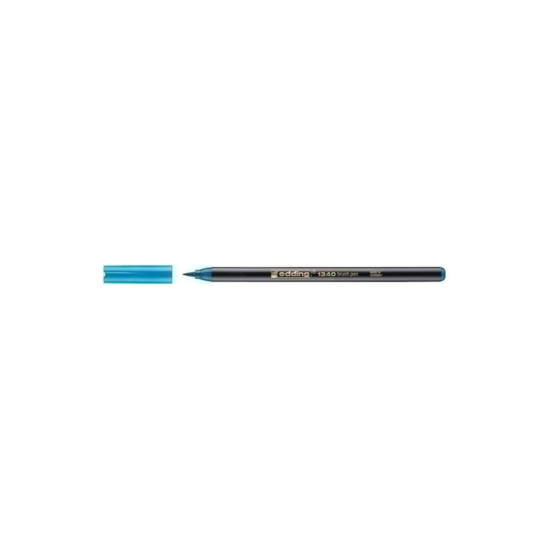 1340085-ROTUL.EDDING 1340 BRUSHPEN AZ.CELESTE precio por 10 unidades