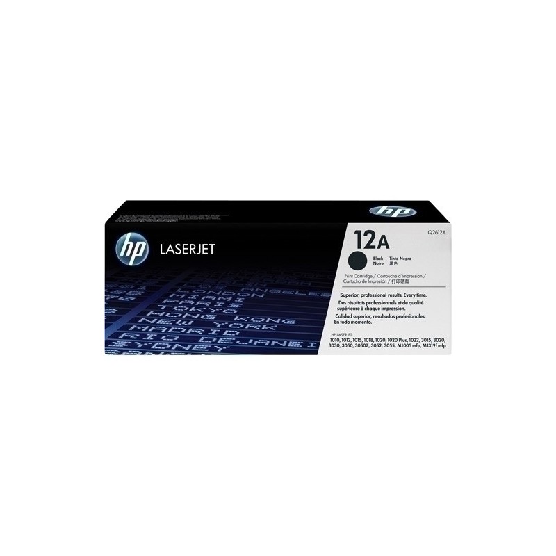 Q2612A-TONER HP Q2612A Nº12A LJ 1010/1020 NEGRO precio por 1 unidades