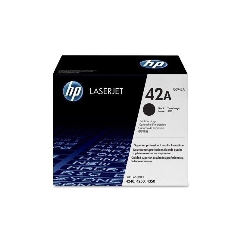Q5942A-TONER HP Q5942A Nº42A LJ 4250/4350 NEGRO precio por 1 unidades
